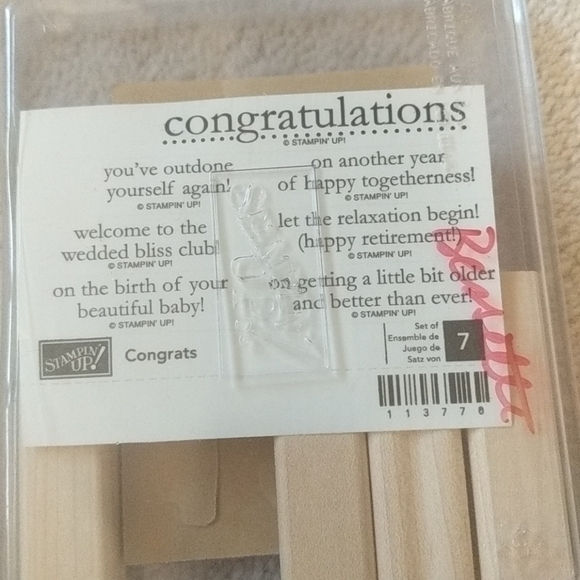 Stampin' Up Congrats - Picture 2 of 2